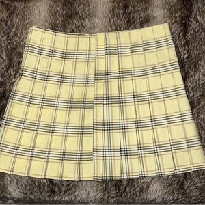 Plaid Yellow Skirt